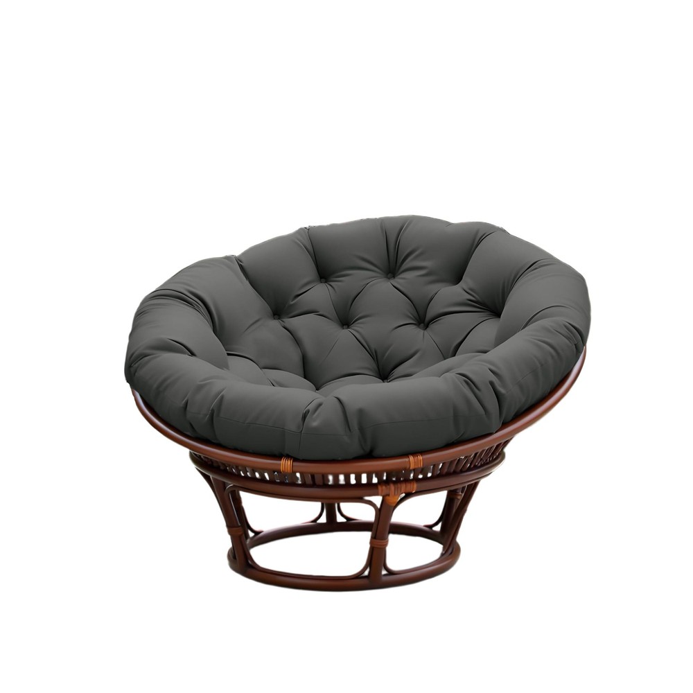 Overstuffed Papasan Round Cushion for Hanging Swings, Indoor/Outdoor (No Chair)