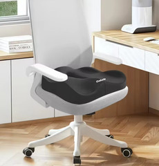 1pc Memory Foam Seat Cushion – 3D Ergonomic Support| Light Green Grey Black Wash