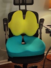 Cushion Lab Cloud Cradle Seat Cushion Pressure Relief Large Teal Blue Ergonomic