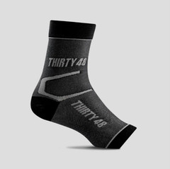 Thirty48 Black Plantar Fasciitis Compression Socks Ankle/Heel Size Medium M