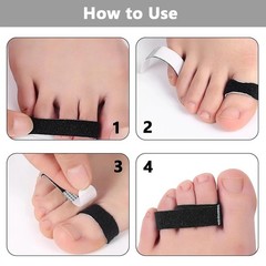 4Pcs Black Buddy Tape Finger Straps, Hook and Loop Splint for Finger Buddy St…