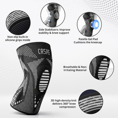 Knee Brace Compression Sleeve Support Joint Pain Arthritis Relief For Sport Gym