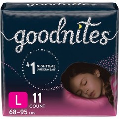 GOODNITES Youth Pants Large Girl Jumbo Pack Replaces Item 6941316 PK of 11