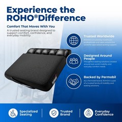 Inflatable Air Cell Seat Cushion 18″x16″ – Adjustable Firmness, Non-Skid, Portab