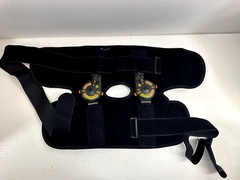 Nvorliy Hinged Orthopedic Knee Brace w/ Side Stabilizers Black Size Large