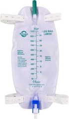 5-Pack 1000ml Catheter Leg Bags with Anti-Reflux Valve 32oz Large Capacity