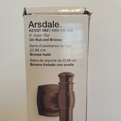 Kohler Arsdale Oil Rubbed Bronze 9” Grab Bar R27237-BL
