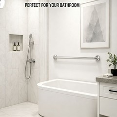 Kohler 27083-TT 42 in Ada Grab Bar Vibrant Titanium Bathroom Safety Handrail