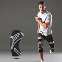 1PC Compression Knee Sleeve Brace Breathable Support for Running Basketball