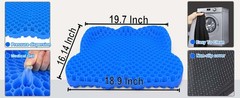 Thicken 19.7in Seat Cushion, Gel Seat Cushion for Long Sitting–Office Chair,