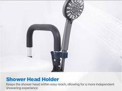 Shower Chair Rotating Swivel Seat Medical Bath Chair With Backrest