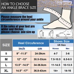 2 Pairs Ankle Brace Compression Support Neuropathy Socks Soothe Women and Men–