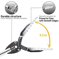 FTH All Stainless Steel Grabber Reacher Pickup 1 Count (Pack of 1), 31 Inch