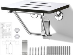 18in Fold Down Wall Mount Shower Seat ADA 420lb