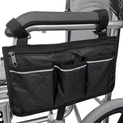 Wheelchair Side Armrest Bag With Reflective Strip Arm Rest Pouch For Most
