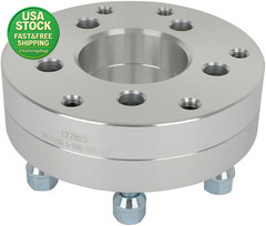 2 Inch 5X4.5 to 6X5.5 Wheel Adapters 74Mm Bore 12X1.5 Studs 2Pcs Set
