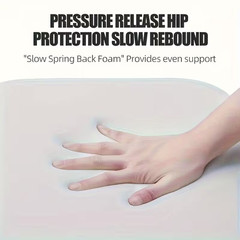 1.5″ Thick Memory Foam Seat Cushion Pad Office Truck Chair Detachable Cover
