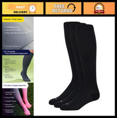 Graduated Compression Knee High Socks 15-20mmHg – Soft, Breathable Support Unise