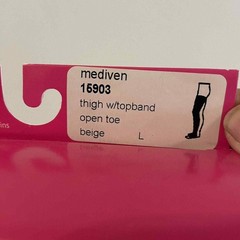 Medi Assure Compression Stocking SiliconeDot Band Thigh Beige 20-30 mmHg Reg