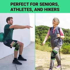 Knee Sleeve Compression Brace Support For Sport Joint Pain Arthritis Relief US
