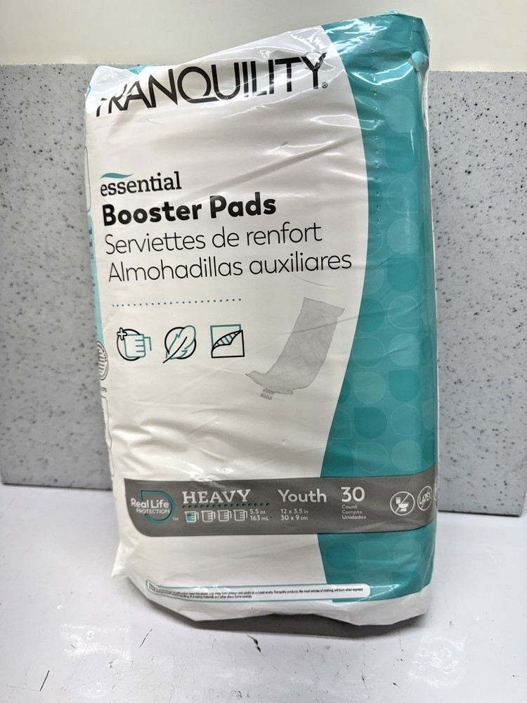 Lot 6 – Tranquility Booster Pads 3-1/2 X 12 In Heavy Youth Flow-Through Pad