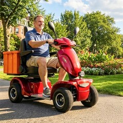 1000W 4-Wheel Heavy Duty Seniors Mobility Scooter 48V 20Ah 15 mph 33 Miles 500lb