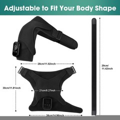 Electric Shoulder Massager Heated Shoulder Brace with Vibration for Pain Relief