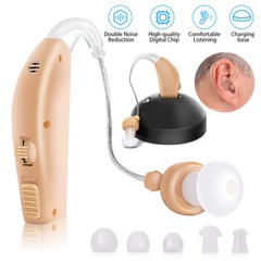 1 Pair Of Digital Hearing Aid Severe Loss Rechargeable Invisible BTE Ear Aids