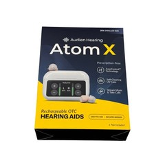 Audien Hearing Atom X Rechargeable OTC Hearing Aids