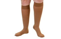 Lymphedivas Mocha Medical Long Closed-Toe 15-20 mmHg X-Large, Multicolor
