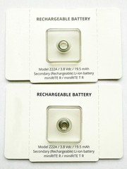 2x Oticon LI-ION 312 Rechargeable Battery Z22A, The Most Recently Made Z22A