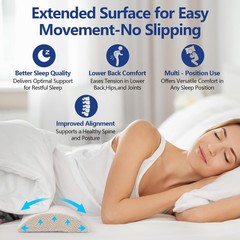 – 3.15″H*23.6″L – Soft Lumbar Pillow for Sleeping, Memory Foam Back Lumbar Cu…