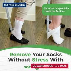 Sock Ox by Easy To Use Products, adjustable sock aid device for seniors, not for