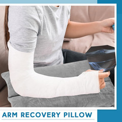 Arm Pillow for Adults Pain Relief, Post Surgery Support Cushion, Grey 17×10