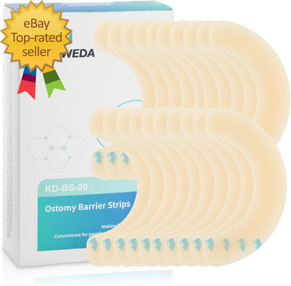 10 Pcs Elastic Colostomy Barrier Strips | Medical Grade Hydrocolloid Waterproof