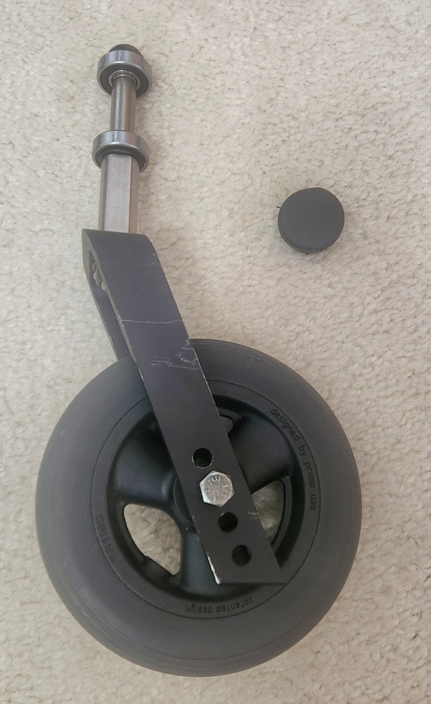 Quickie Iris Tilt in Space Front Caster Assembly 5.5″ PR1MO w/ Bearings VGC