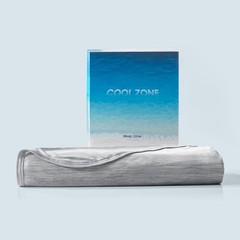Nanotex Cooling Blanket for Hot Sleepers, Double-Sided Cold King Dark Grey