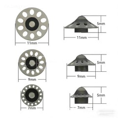 10pcs S/M/L Open Black Ear Domes For Phonak Hearing Device Tips