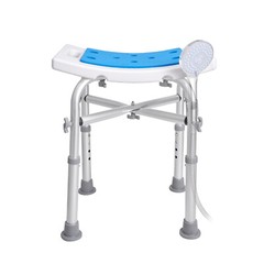 VEVOR Shower Chair Bath Stool Seat Height Adjustable for Bathtub Shower 500lbs
