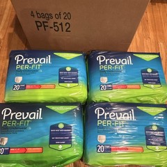 Prevail Per-Fit Daily Underwear Medium Extra Absorbency 4 Bags PF-512