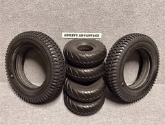 2 NEW Primo Power Trax 3.00-8 14”x3” Foam Fill DRIVE TIRES, Permobil F3,F5,M3,M5