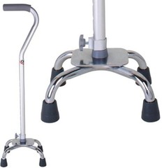 Carex Medium Base Offset Quad Cane 29″-38″