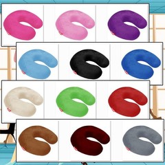 3 Burgundy Washable Velvet Cover 4 Bookishbunny U Shape Memory Foam Cover Only