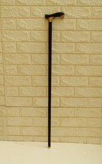 Handcrafted Egyptian Ebony Wood Walking Cane Stick – 36″