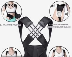 Back Brace Posture Corrector for Women and Men, Shoulders adjustable Full back.