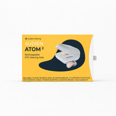 Audien Atom 2 Hearing Aid OTC No Prescription Required Certified Refurb