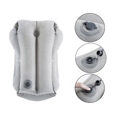 Inflatable Travel Pillow Headrest Neck Chin Support Air Cushion for Airplane Car