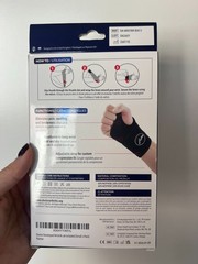 NIB Dr. Arthritis Copper-Lined Wrist Support – Black, Size Small (L or R hand)