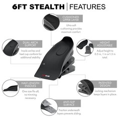 6FT CLUB Height Increase Insoles 1.5 inch Taller Adjustable Elevation Shoe Lift