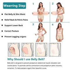 Postpartum Belly Band Abdominal Binder Post Surgery Wrap Recovery Support Belt
